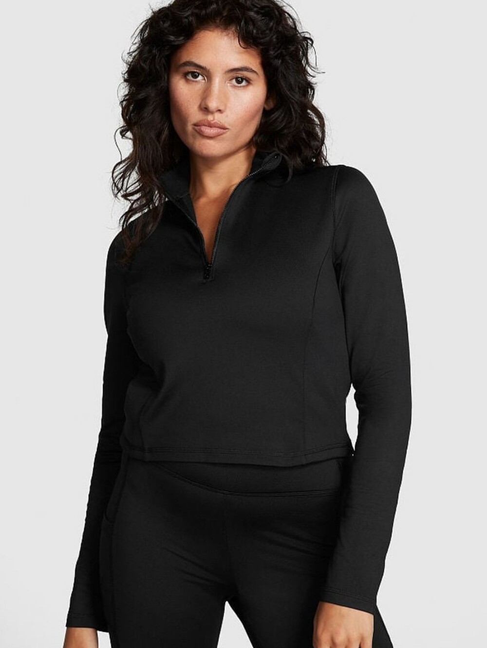 PINK VICTORIA'S SECRET WINTER QUARTER ZIP TOP